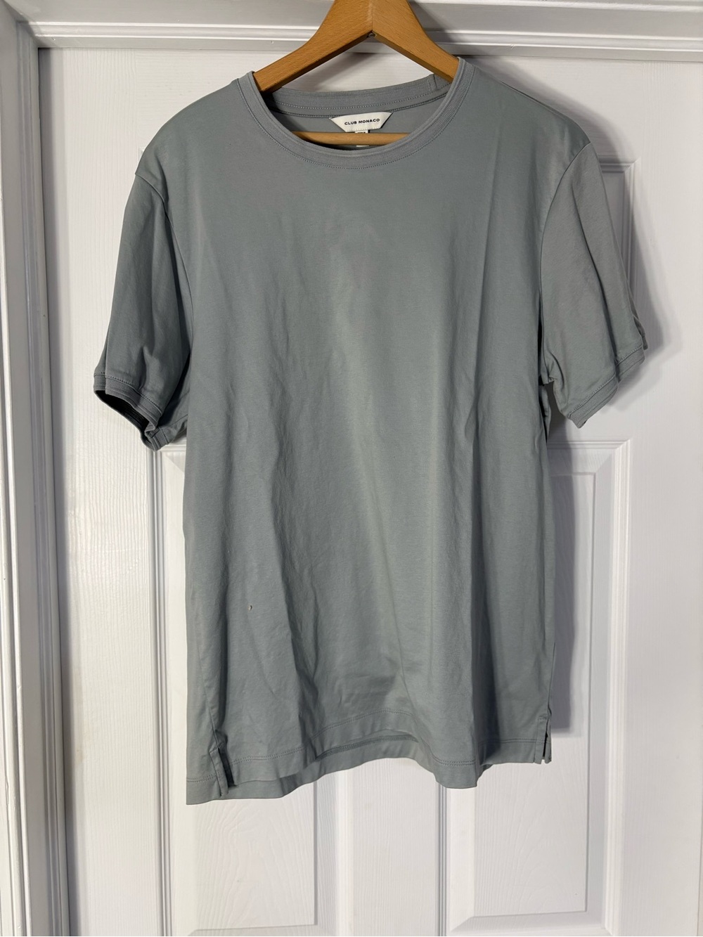 Club Monaco Men's Short Sleeve Crew Tee - Light Gray